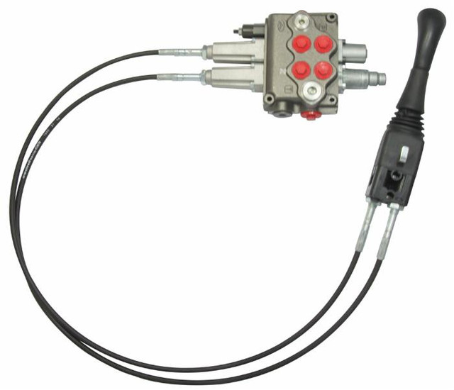 Distributore Walvoil modello SD5 con 2 leve a doppio effetto e doppio effetto flottante - 40L - Walvoil