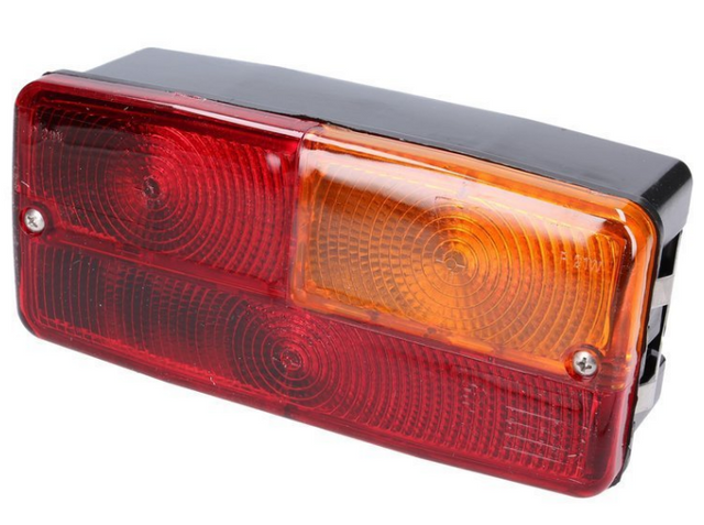 Fanale posteriore alogeno destro 185x85mm 3 funzioni luminose - Cobo
