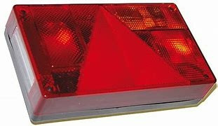 Fanale posteriore alogeno destro 6 funzioni 237x138mm Ama - Ama