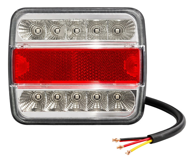 Fanale posteriore dx-sx a LED 13,5V 105,6x97,9x36,4mm - Ama