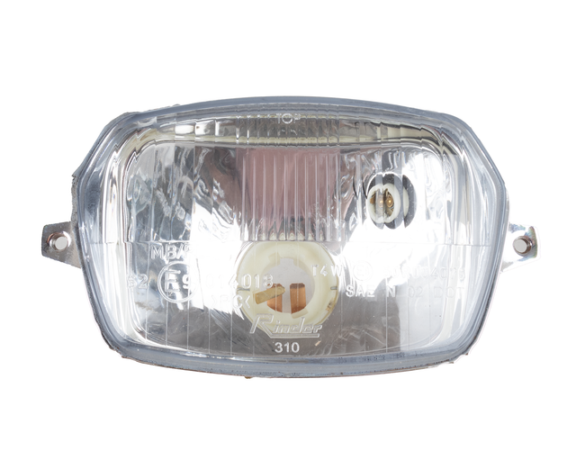 Fanale anteriore per trattore Ama 138,5x84mm con luce abbagliante e anabbagliante - Ama