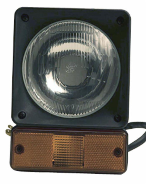Proiettore 155x212mm verticale con indicatore di direzione adattabile JCB, Volvo e CAT - Ama