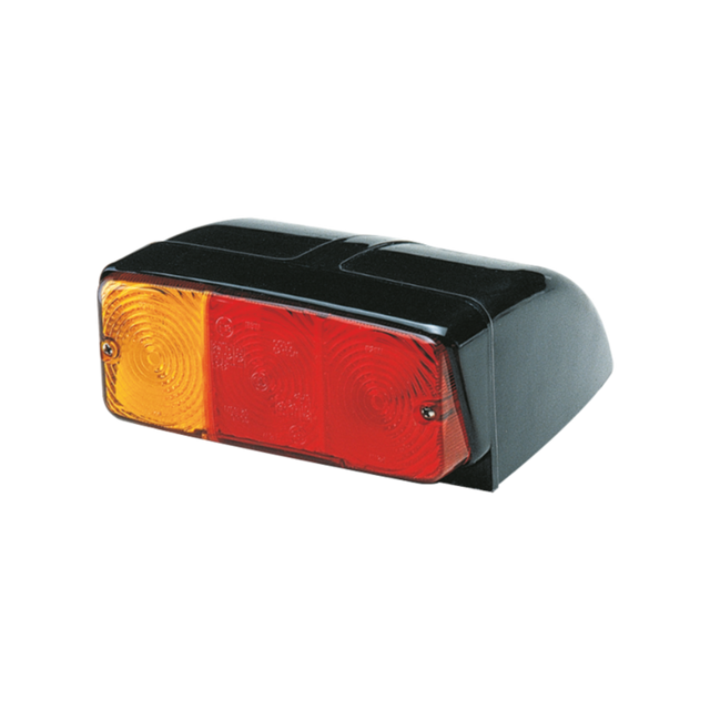 Fanale posteriore alogeno sx 162x70mm con base inclinata - Ama