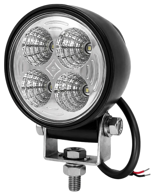 Faro da lavoro 4 LED rotondo ad ampio raggio 12W IP67 - Ama
