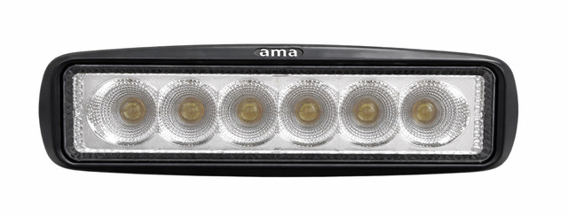 Faro da lavoro 6 LED a lungo raggio Spot 18W IP67 - Ama
