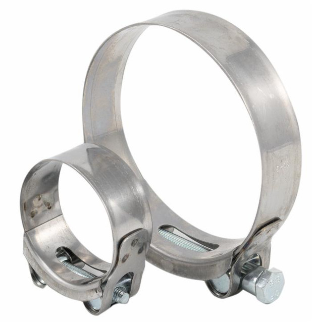 Fascetta stringitubo a banda larga Ama in acciao inox AISI430 Euro W2 Ø 149-161mm - Ama