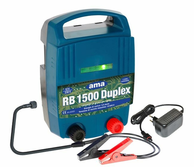 Elettrificatore per recinti elettrici Ama Duplex AB 1500 12/230V - Ama