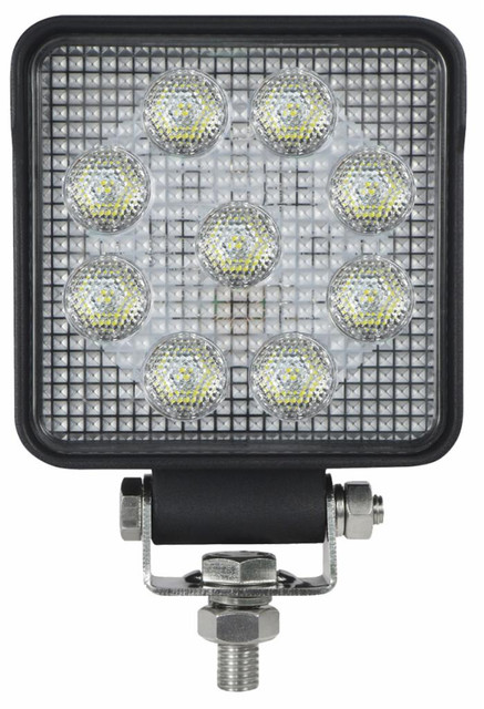 Faro da lavoro 9 LED OSRAM quadrato ad ampio raggio freddo 13,5W IP67 IP69K - Ama