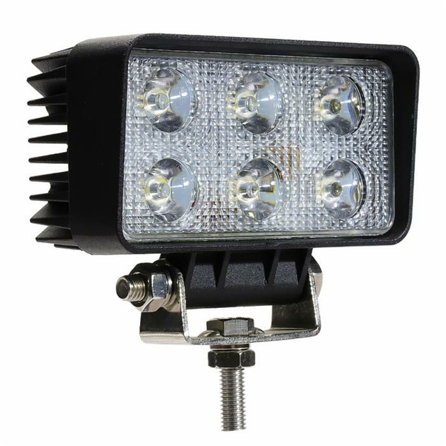 Faro da lavoro 6 LED Epistar a largo raggio freddo 18W IP67 - Ama