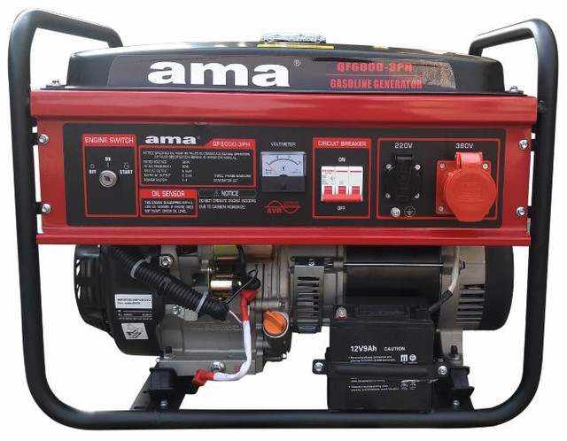 Generatore a benzina Ama trifase con AVR da 389cc 5,5kW - Ama