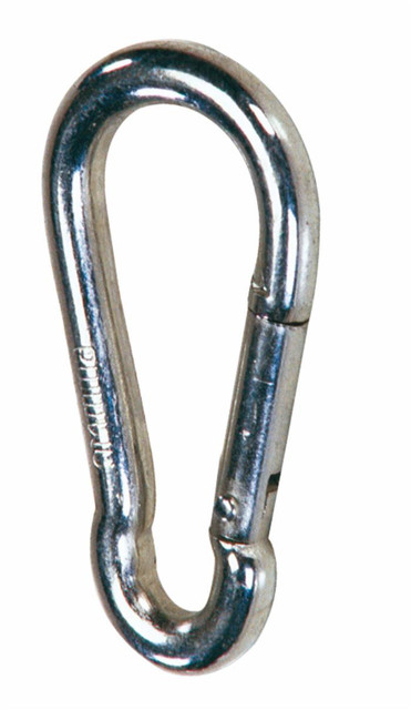 Moschettone zincato con filo ø 8mm lunghezza 80mm - Ama