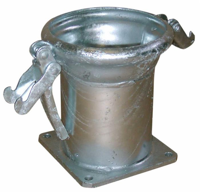 Flangia quadra zincata con controsfera ø 150 - Ama