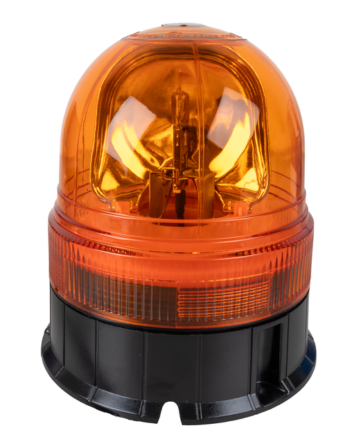 Lampeggiante alogeno per trattori base piana 12V 55W luce rotazionale - Ama