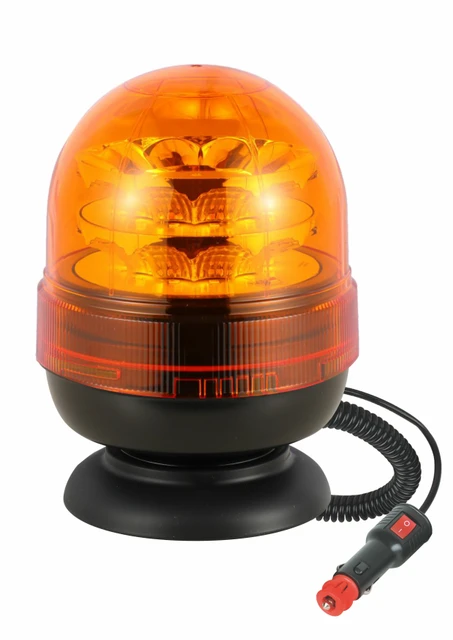 Lampeggiante a LED 12-24V base magnetica con 16 LED da 3W - Ama