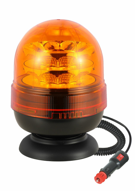 Lampeggiante a LED 12-24V base magnetica con 16 LED da 3W - Ama