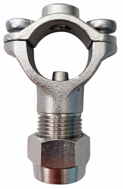 Getto a morsetto in ottone nichelato Ø 22mm - Braglia