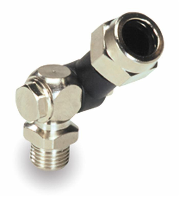 Getto snodato singolo con filetto maschio 1/4'G - Braglia