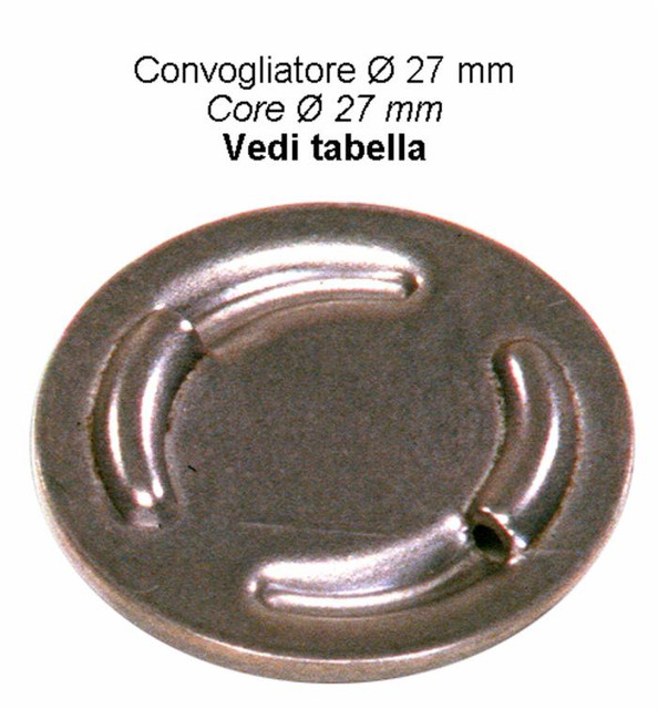 Convogliatore acciaio ø27 cieco - Braglia