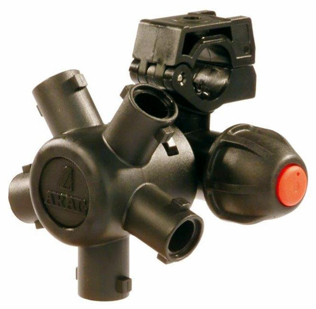 Portagetto per tubo flessibile per diserbo a 5 vie con antigoccia a membrana Ø 1/2" - Arag