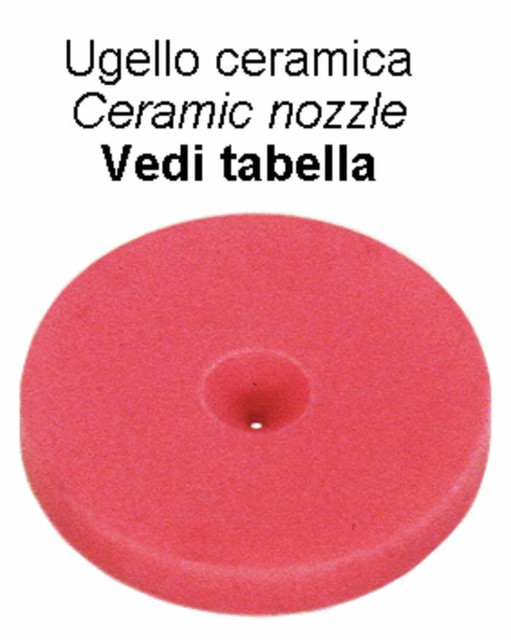 Ugello in ceramica Ø 18mm con foro Ø 1,8mm - Ama