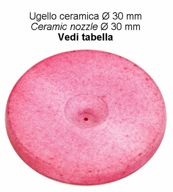 ugello Ø 30mm con foro Ø 0,8mm - Ama