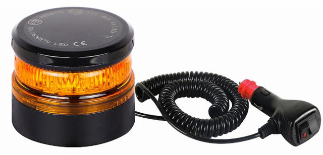 Lampeggiante a 8 LED Mini 12-24V base magnetica o ventosa - Ama