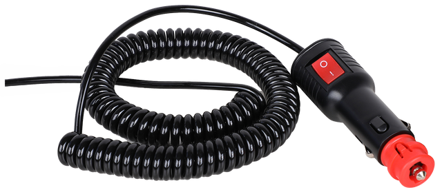 Cavo spiralato con spina agricola on/off 3,5m - Ama
