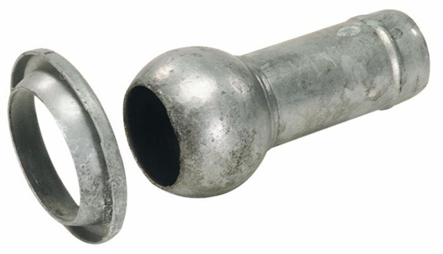Sfera e anello zincati Ama con tronchetto portagomma ø 60mm per impianti di irrigazione - Ama