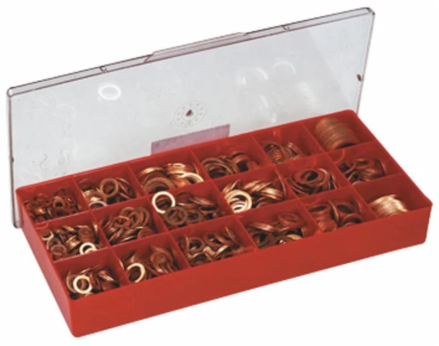 Assortimento rondelle in rame da 1650 pezzi - Ama Refluid