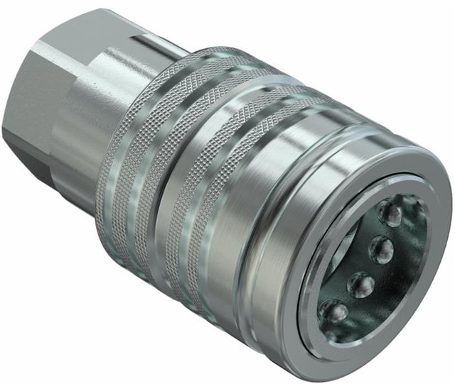 Innesto rapido a valvola femmina push-pull da 1/2" npt Faster - Faster