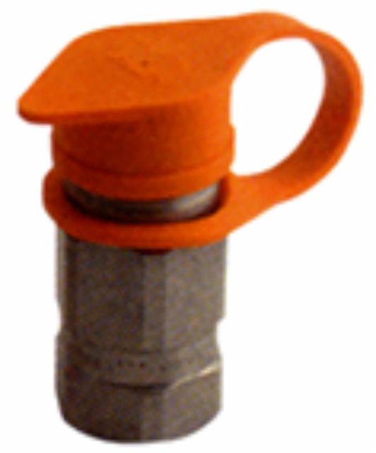 Tappo parapolvere Faster di colore rosso per innesti rapidi faccia piana maschio da M1/4" - Faster