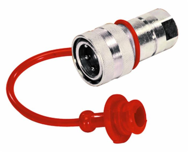 Tappo parapolvere rosso per innesti rapidi femmina da M1/2" - Ama Refluid