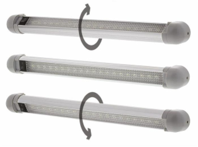 Plafoniera a LED 12-24V per cabina trattore 343x33mm direzionabile - Ama