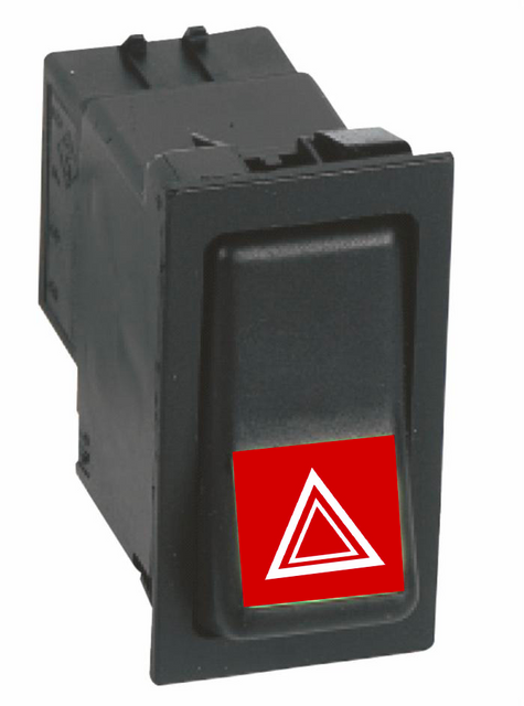 Interruttore basculante ON-OFF 12V luci di emergenza - Ama