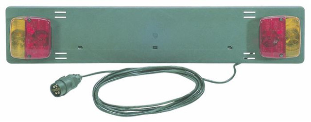 Kit portatarga 12 V in PVC e lunghezza 750mm - Ama