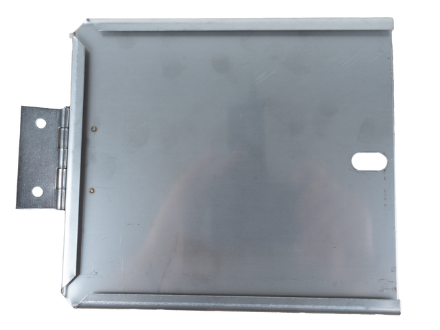 Portatarga con cerniera in acciaio inox 165x165mm - Ama