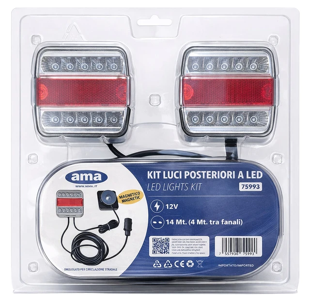 Kit magnetico con fanali e led 12,5/4 m - Ama
