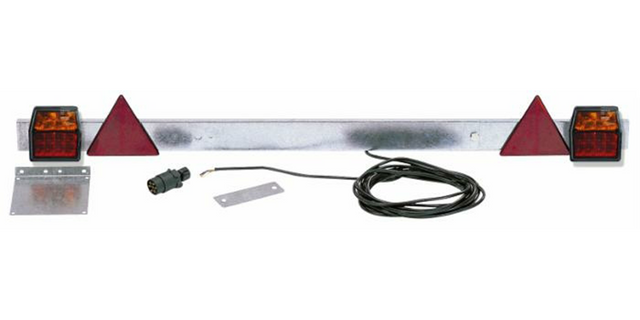 Barra con fanali posteriori LED 12V e lunghezza regolabile 1,18-1,72 metri - Ama