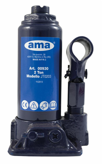 Martinetto idraulico da 2t sollevamento 150mm - Ama