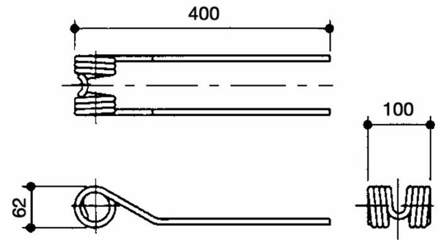 Dente girello adattabile Fontanesi filo 9 - Ama