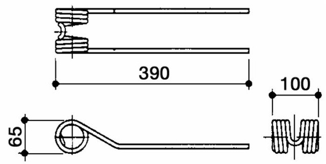 Dente girello adattabile Fontanesi 200018 filo 9 - Ama