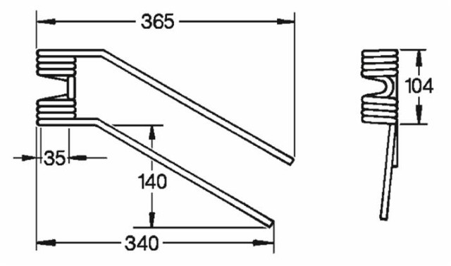 Dente girello adattabile Galfrè 108SV dx filo 9 - Ama