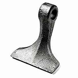 Mazza trincia lunghezza 126mm larghezza 120mm con foro Ø 25,5mm adattabile a originale Agrimaster - Ama