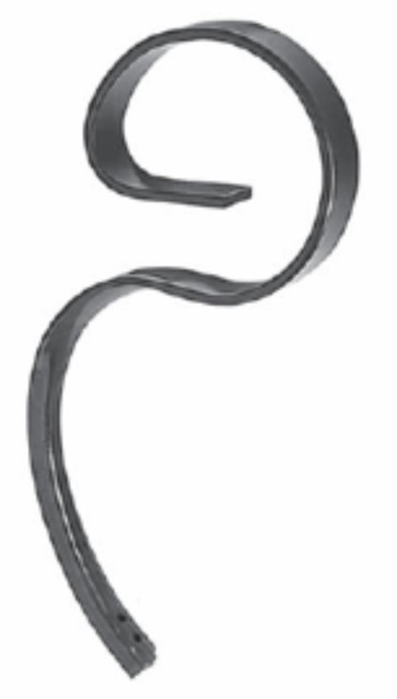 Molla flex 45x12mm con 2 fori interasse 30mm - Ama