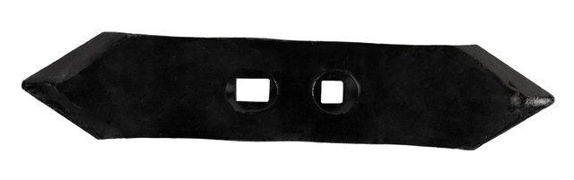 Vomere reversibile per vibrocoltivatore lungo 275mm 2 fori svasati Ø 12,5mm - Ama