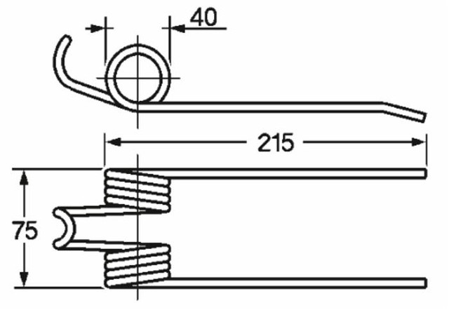 Dente pick-up rinforzato adattabile Gallignani 8876415 filo 6 - Ama