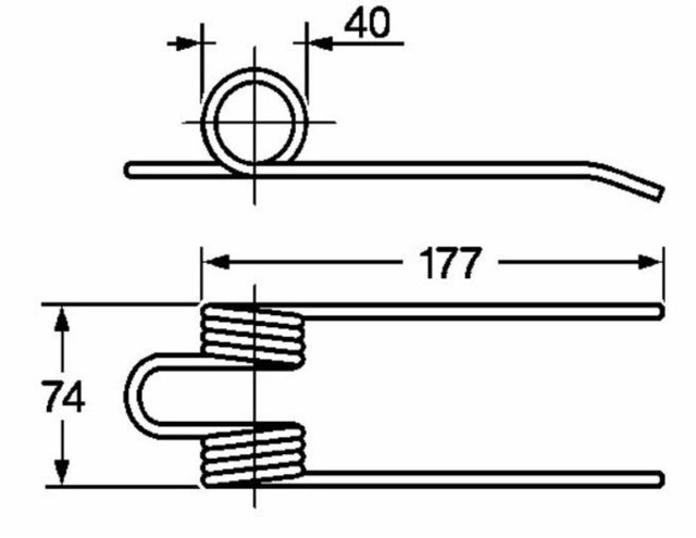 Dente pick-up adattabile Sgorbati 1111/6401 filo 4,8 - Ama