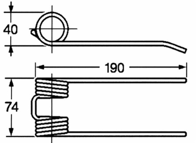 Dente pick-up adattabile Sgorbati 700320 filo 5 - Ama