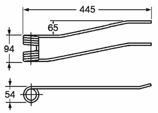Dente giroandanatore dx adattabile Stoll 0292960 filo 8 - Ama