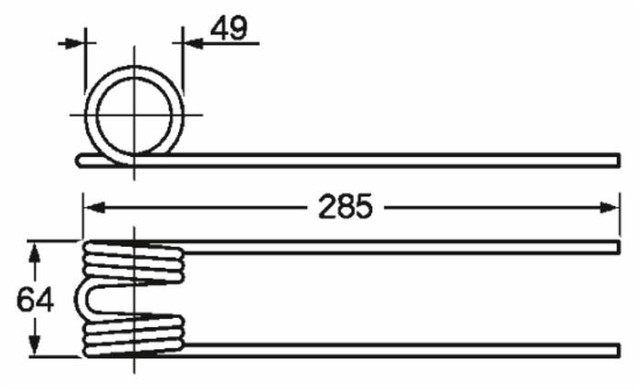 Dente ranghinatore adattabile Molon nuovo filo 6,5 - Ama